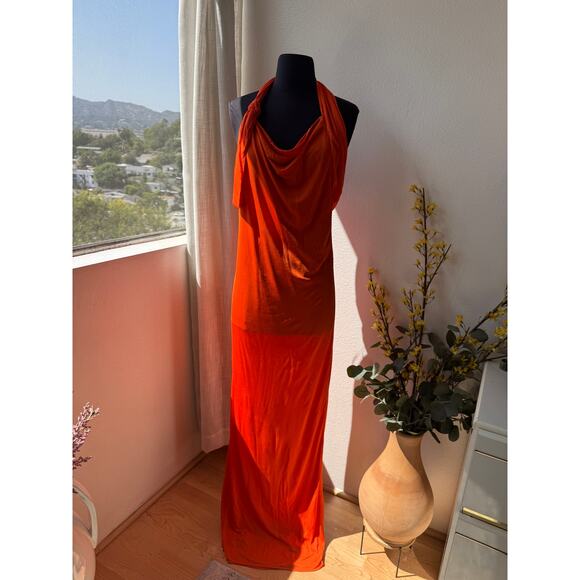 Saint Laurent Jersey Backless Halter Dress - Picture 10 of 16